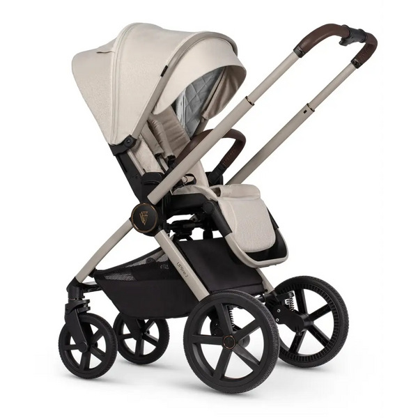 Venicci Upline 2 Stone Beige Pram 3 in 1 + 360 Tiago Beige Isofix Bundle Venicci