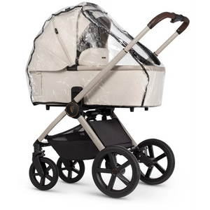 Venicci Upline 2 Stone Beige Pram 3 in 1 Bundle + Tiago Black Car Seat Venicci
